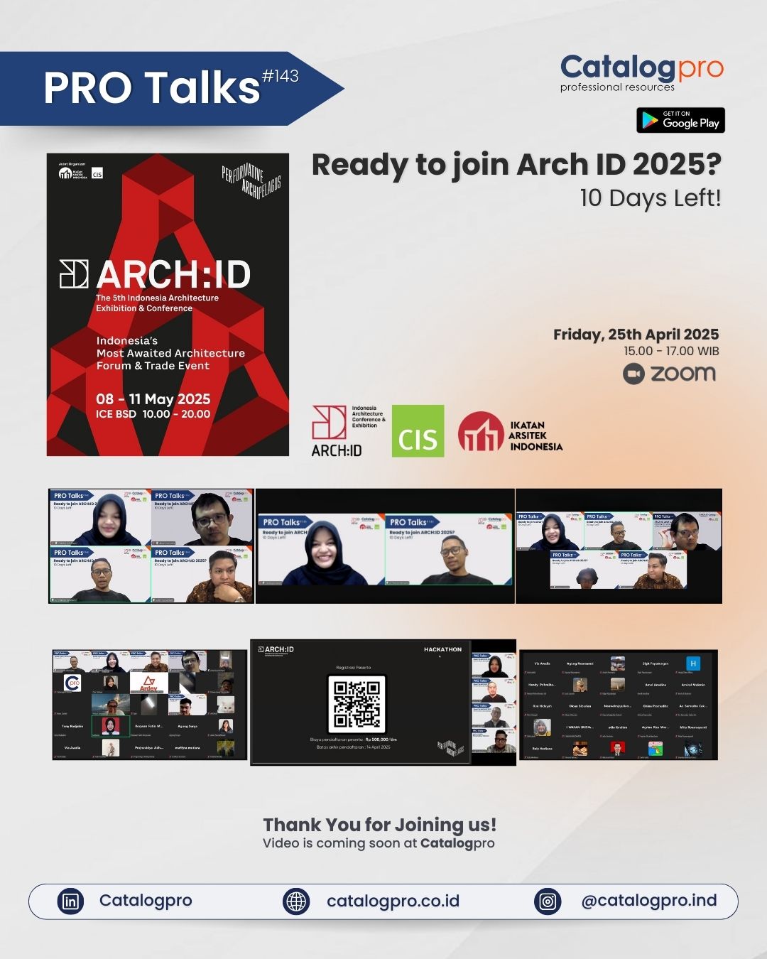 Catalog Pro | CatalogPro News : PRO TALKS - PRO Talks Update with ARCH ...