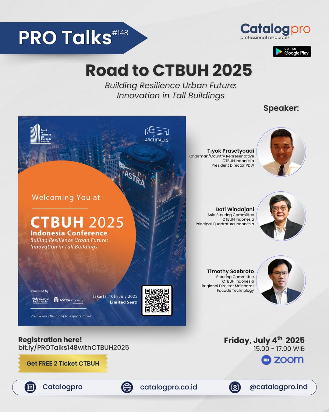 Catalog Pro CatalogPro News PRO TALKS PRO Talks with CTBUH 2025